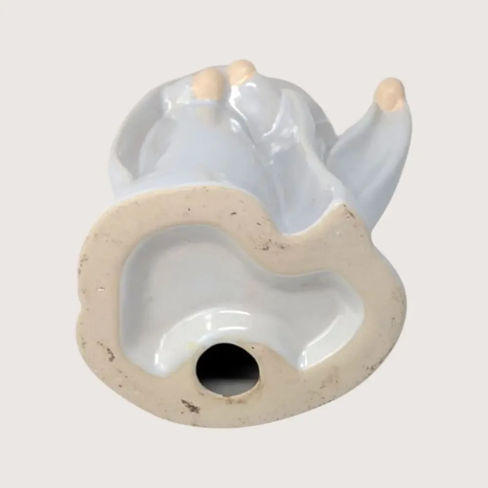 1990s Ceramic Holy Family Minimalist Nativity Style Figurine